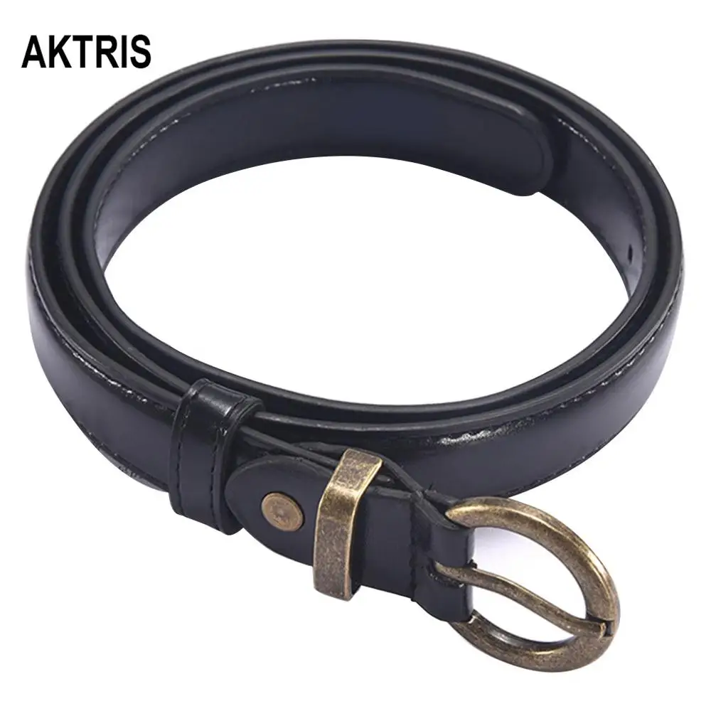

AKTRIS Woman Belts Brand PU Leather Female Women's Pin Buckle Metal Belt 23mm Width Ladies Accessories for Women FCO172