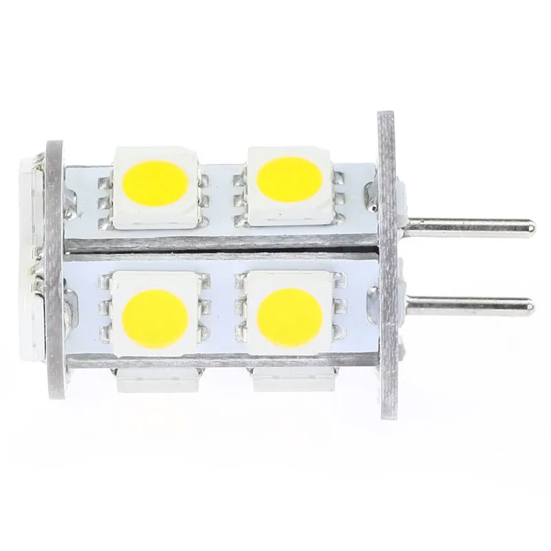 5 шт./лот Dimmable G6.35 GY6.35 осветительная лампочка 13 шт. 5050SMD лампы 12V 2 W белое свечение