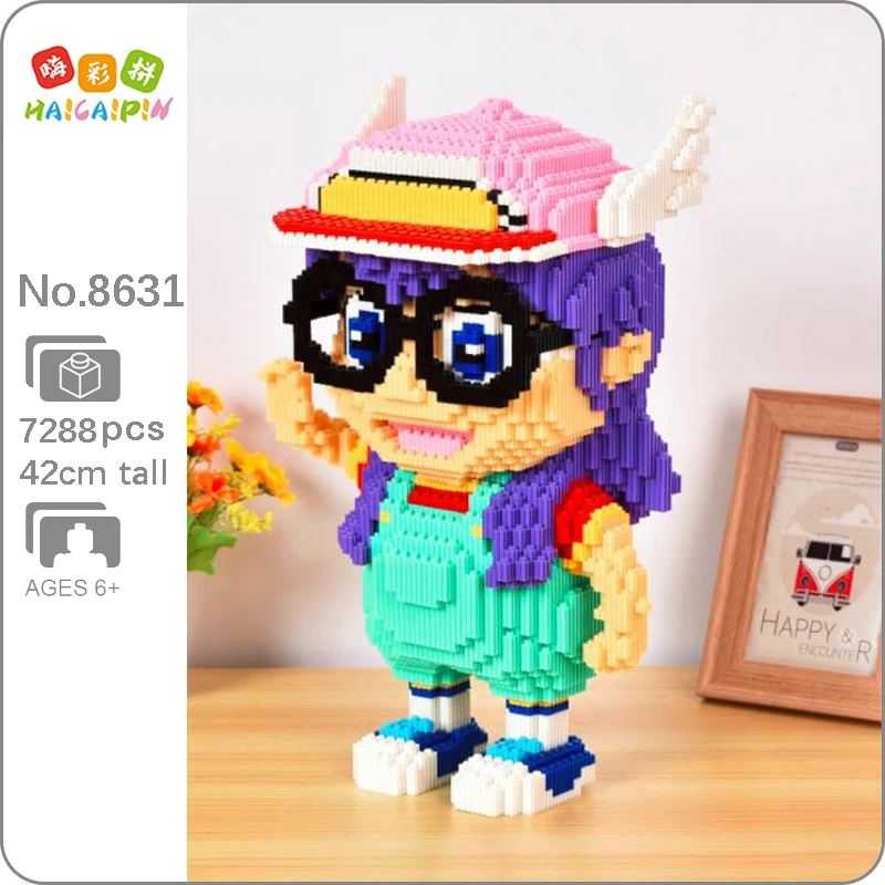 Xizai 8053 аниме мультфильм Dr.Slump Alrale Девушка ангел 3D модель DIY Мини Волшебные блоки