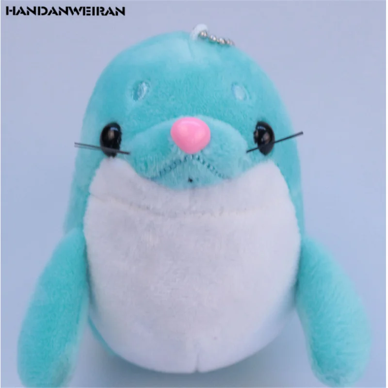 HANDANWEIRAN 1PCS creative 10cm sea lion plush toy cute PP cotton decorative pendant for boys and 1