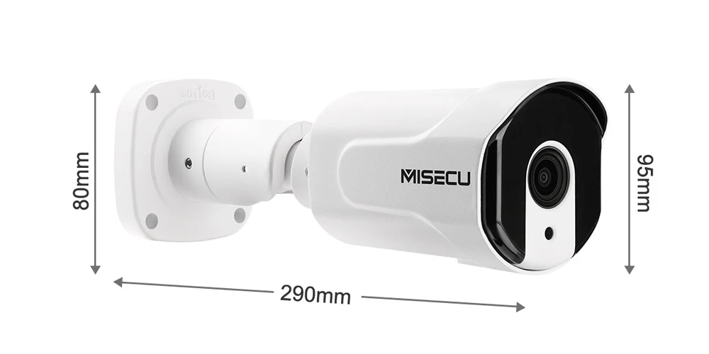 MISECU H.265 8CH 4MP CCTV камера система POE NVR комплект 2,8-12 мм зум Открытый водонепроницаемый 4MP POE IP камера P2P видеонаблюдения