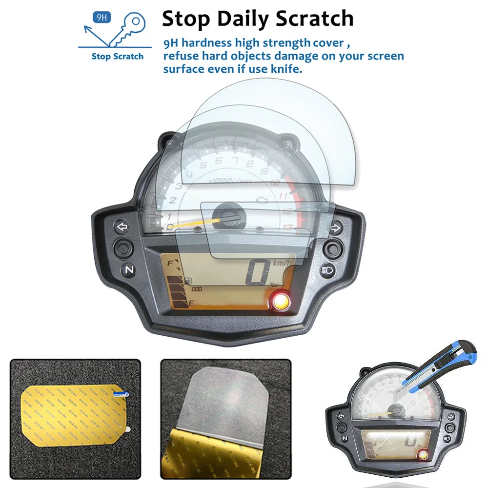 For Kawasaki Versys650 Versys 650 Motorcycle Accessories HD Cluster Scratch Protection Film Screen Protector
