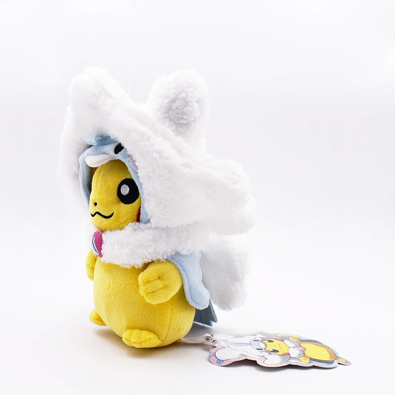 Такара Tomy Покемон Плюшевые Пикачу Косплей алтария игрушки 20 см Мега мягкие куклы детские подарки