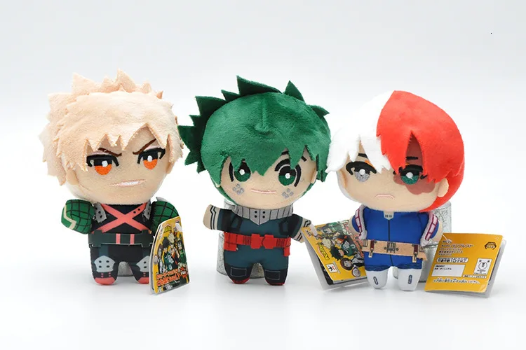 " 15 см, плюшевый кулон-талисман My Hero Academy с брелком Todoroki Shoto Bakugou Katsuki Midoriya izku, маленькая мягкая кукла