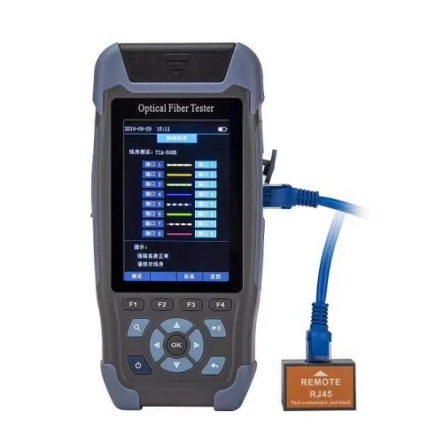 

OTDR Reflectometer 9 functions in 1 device OPM OLS VFL Event Map RJ45 Ethernet Cable Sequence Distance Tracker