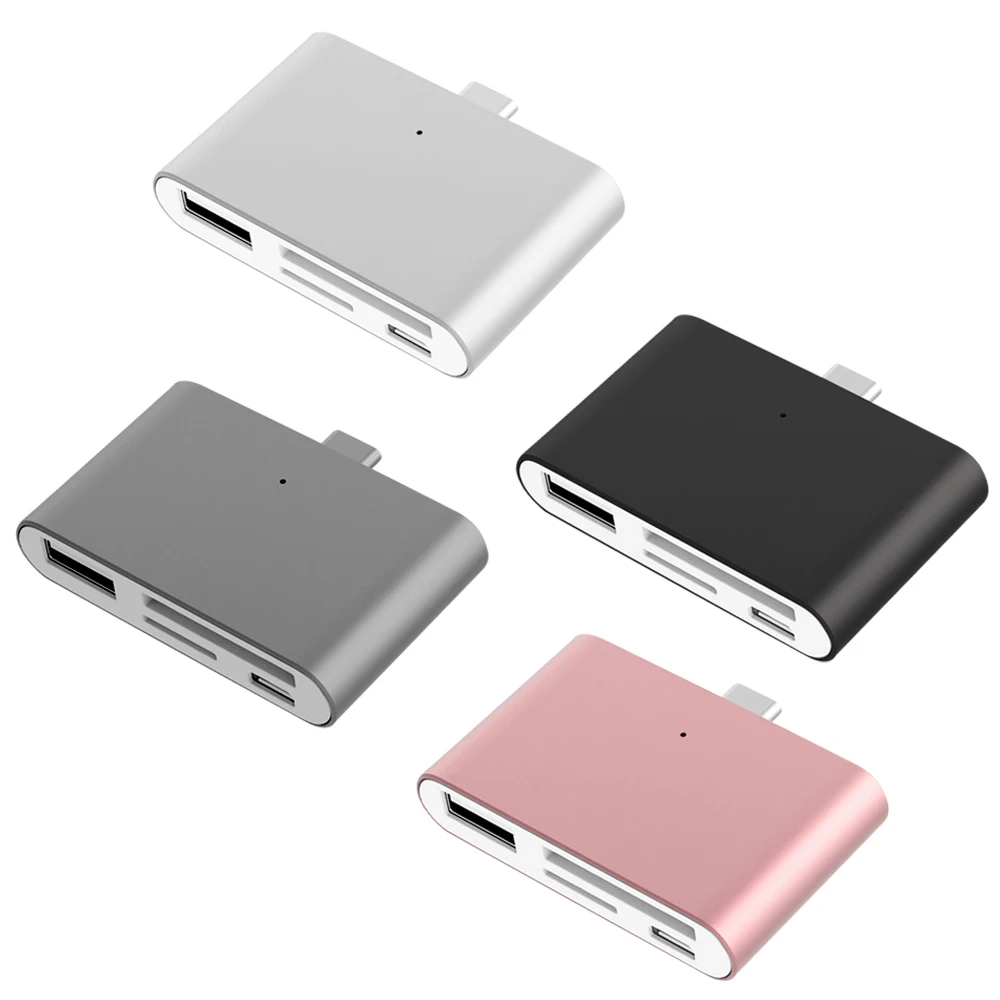 VONETS многофункциональный концентратор Type C OTG USB кардридер адаптер для CF SD TF карты