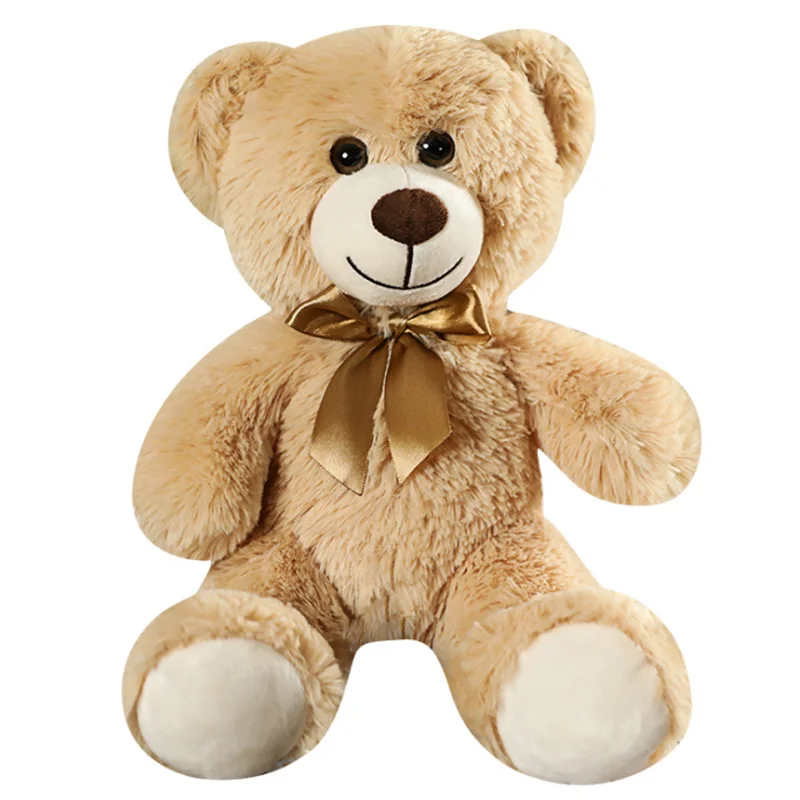 Quente kawaii colorido gravata borboleta urso boneca brinquedos de pelúcia  abraço urso boneca crianças presente aniversário travesseiro urso de