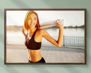 

0113J Sweet Sunshine Girl Fitness Bodybuilding Women Sexy Beautiful Strong Wall Sticker Silk Poster Art Home Decoration