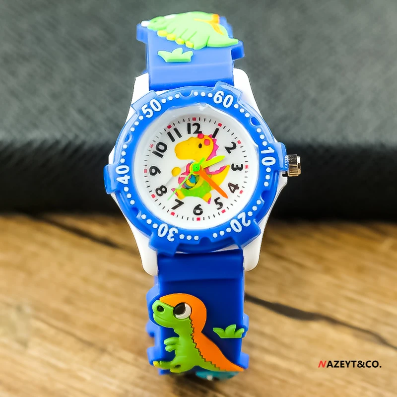 Orologio Impermeabile Bambini Orologio Per Bambini Con Animali Colorati - Cinturino Regolabile, Batteria Inclusa, 3-12 Anni Orologio Silicone Ipoallergenico - Foto 4