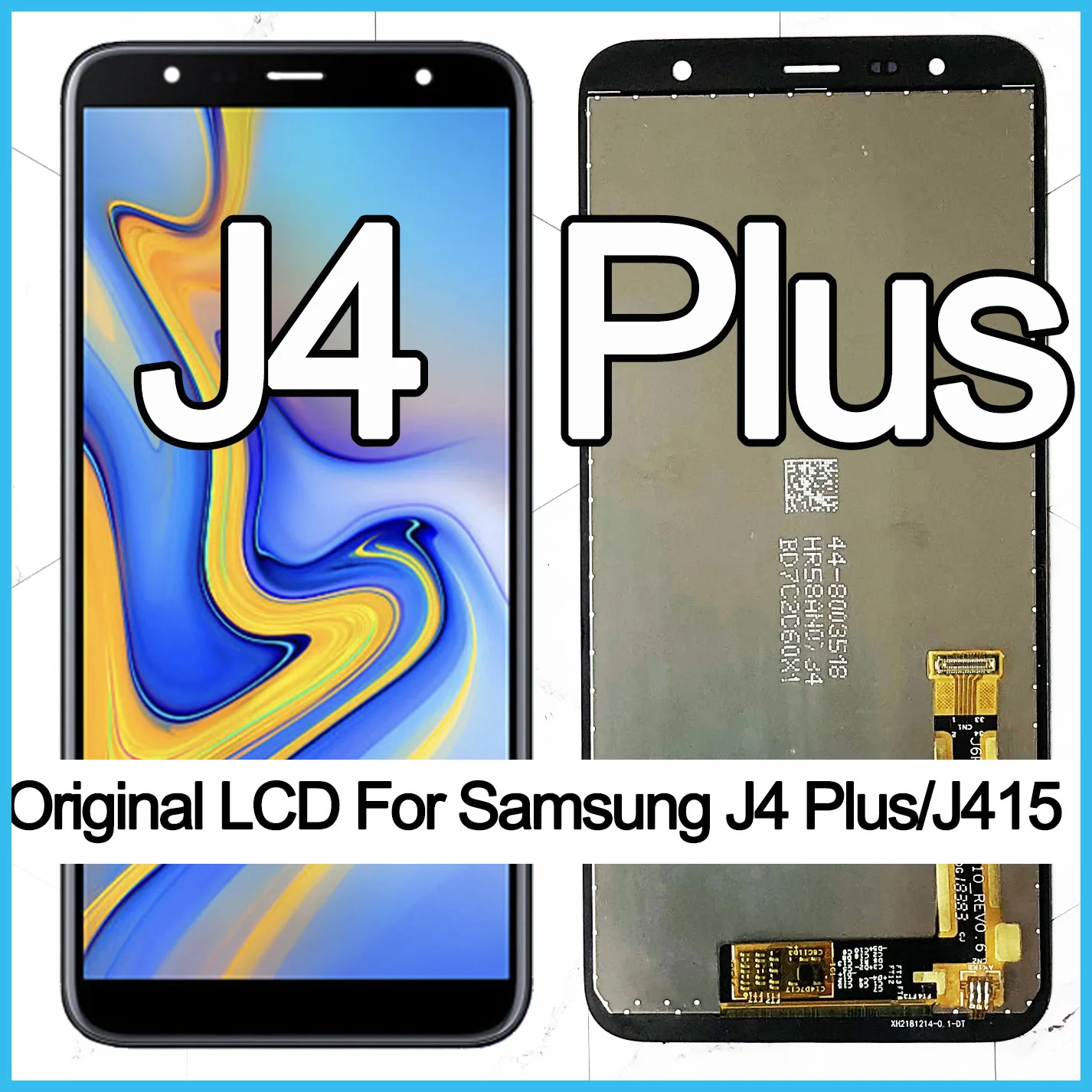 Оригинальный ЖК-дисплей для Samsung Galaxy J4 + J415 SM-J415F J415FN сенсорный экран в сборе plus
