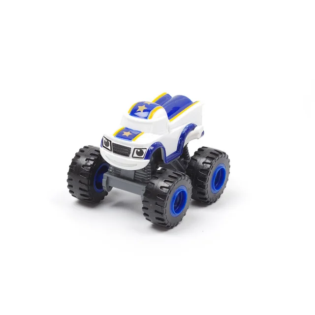 1 шт. Blaze автомобиль игрушки 1: 64 автомобилей литья под давлением игрушка монстр машины мультфильм ПВХ Модель автомобиля игрушки гоночные автомобили горный автомобиль подарок - Цвет: Blue
