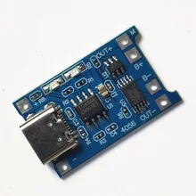 

USB/Type-c 18650 5V 1A TP4056 Lithium Battery Charger Module Charging Board With Protection Dual Functions 1A Li-ion