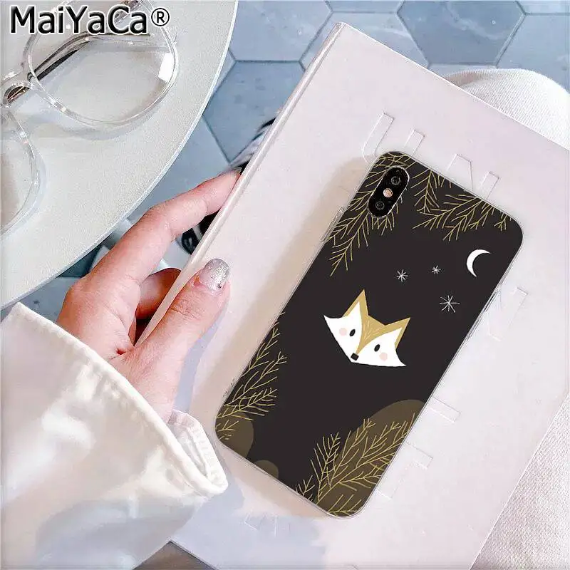 MaiYaCa милый лисичка в осенние листья лес DIY роскошный высококачественный чехол для телефона для Apple iphone 11 pro 8 7 66S Plus X XS MAX 5S SE XR - Цвет: A14