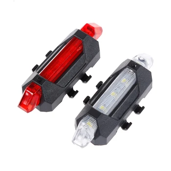

LOVELION - Bike Bicycle light LED Taillight Rear Tail Safety Warning Cycling Portable Light, USB Rechargeable or Battery Style
