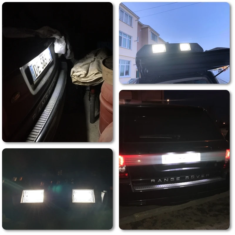 Новая Автомобильная Белая светодиодная лампа для номерного знака Land Rover Discovery 3 4