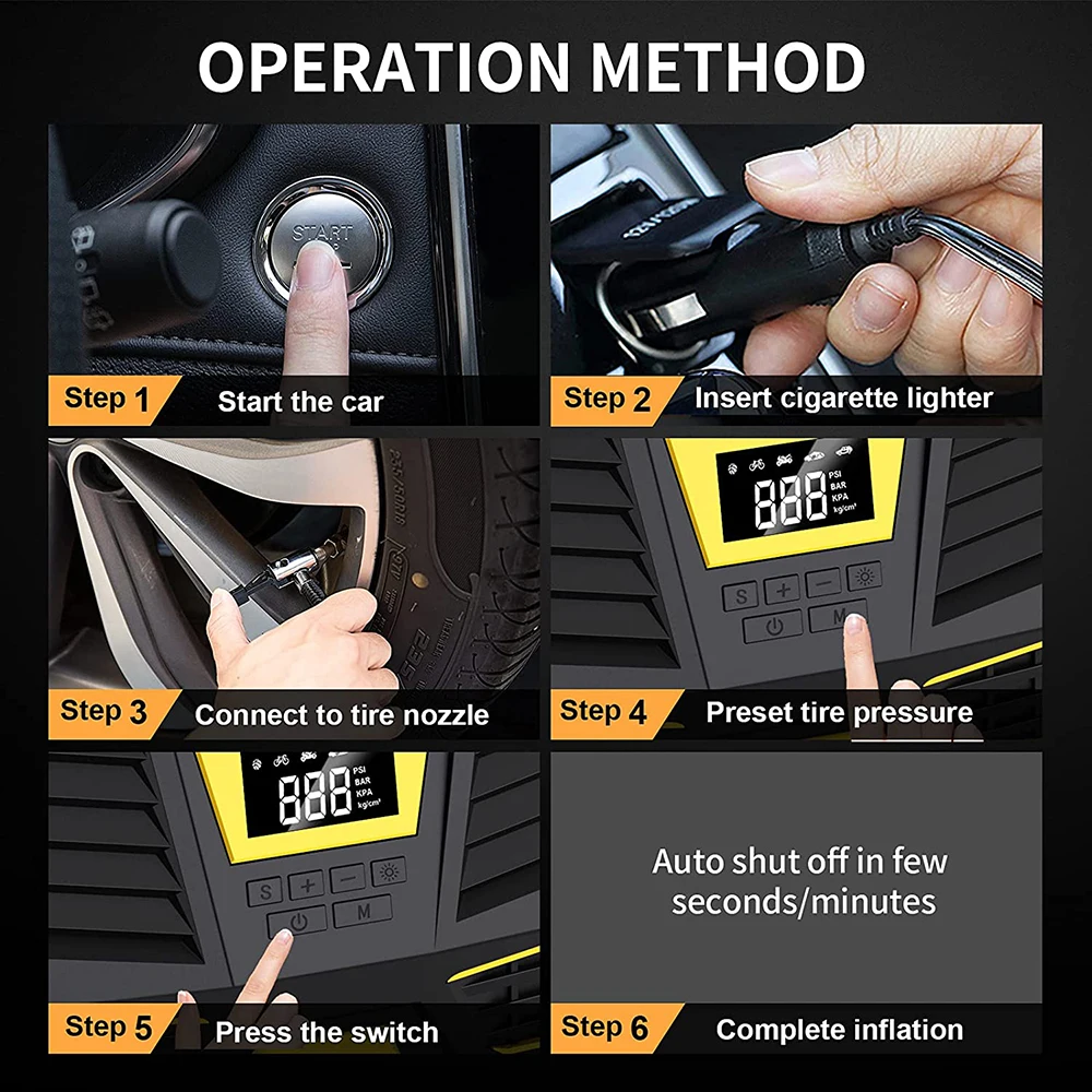 ������ ���� ���� Ÿ�̾� ���� ���Ա�, 12V 150PSI, �޴�� Led ����Ʈ ��������, ������, �ڵ���, ������ Ÿ�̾� ��