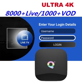 

Poland IPTV TV Box Q PLUS 4GB 64GB Free Watch Europe Arab Spain Portugal Dutch Canada USA TV Smart Box