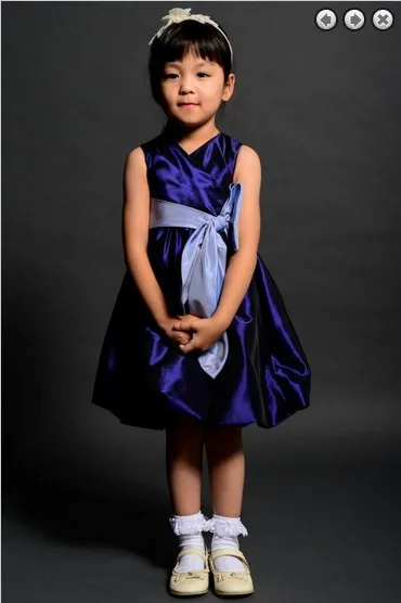 

free shipping flower girl dresses for weddings 2016 royal blue wedding gowns communion kids christmas pageant dresses for girls