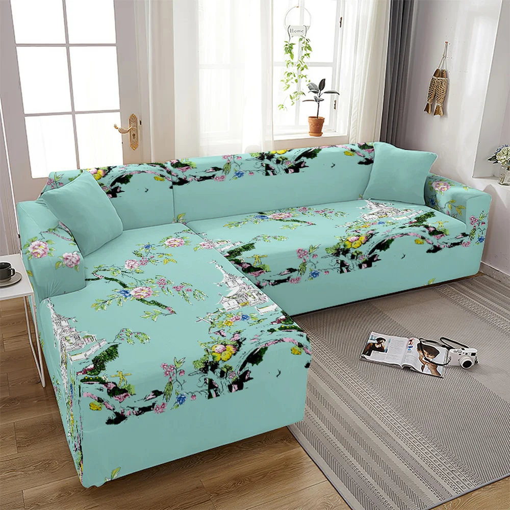 Athvotar Flower Elastic Sofa Cushion Cover Living Room Protector