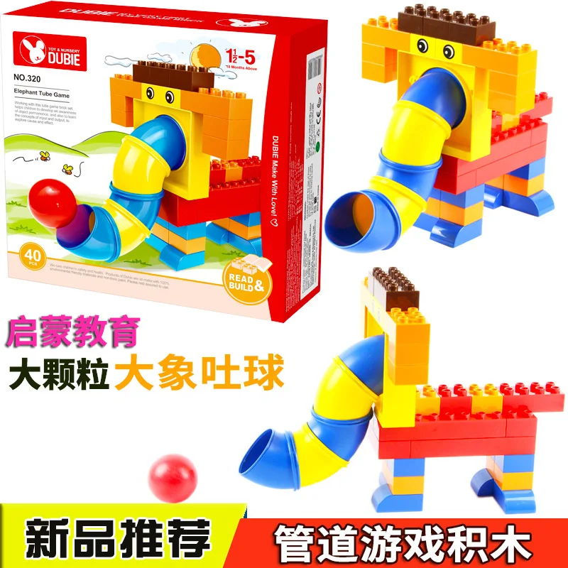

Wange Large Particles Building Blocks Assembled Pipe Game Elephant Spit Ball Children's ENLIGHTEN Toy