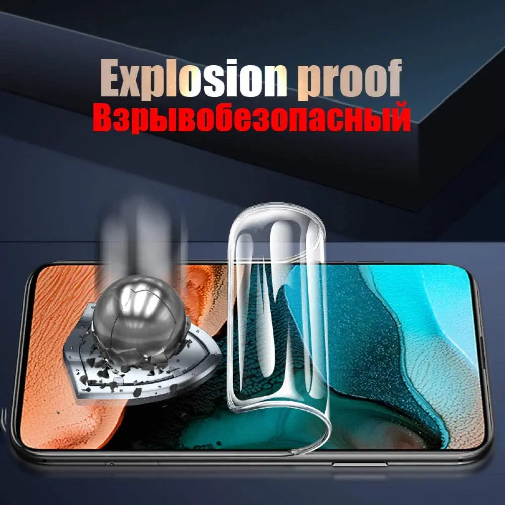 Гидрогелевая пленка для OPPO Reno Z 10x Zoom RX17 Neo Защитная экрана Realme X 3 5 Pro U1 не