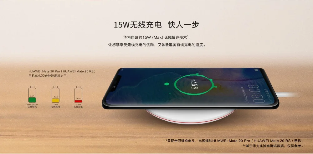 Huawei P30 Pro Беспроводное зарядное устройство 15 Вт CP60 Быстрая зарядка для huawei mate 20 RS mate 20 Pro для iPhone X 8 plus XS Max samsung S9