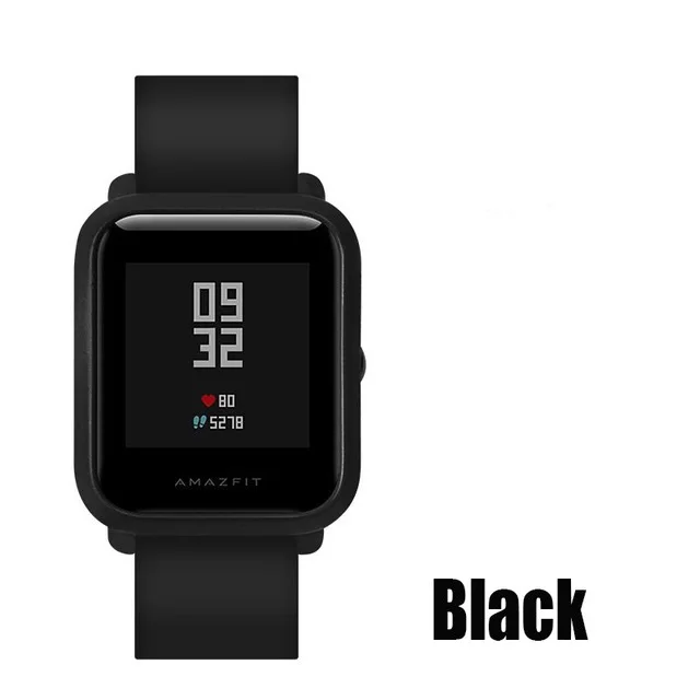 Аксессуары для часов ПК чехол для Xiaomi Huami Amazfit Bip защитный чехол для Huami Amazfit Bip Bit Youth Edition(Pace Lite - Цвет: Черный