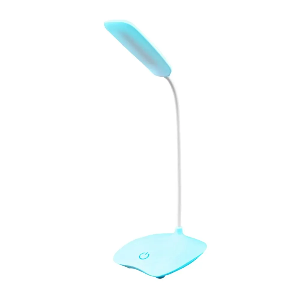 USB Перезаряжаемый 3 режима регулируемый светодиодный Настольный светильник - Цвет корпуса: blue
