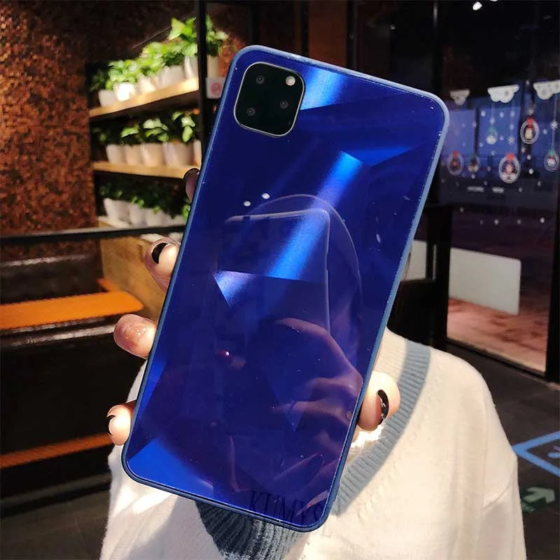 Блестящий 3D чехол с текстурой бриллианта для iPhone 11 Pro Max X XS Max Bling Phone Cover для iPhone XR 6 6s 7 8 Plus Coque - Цвет: 2