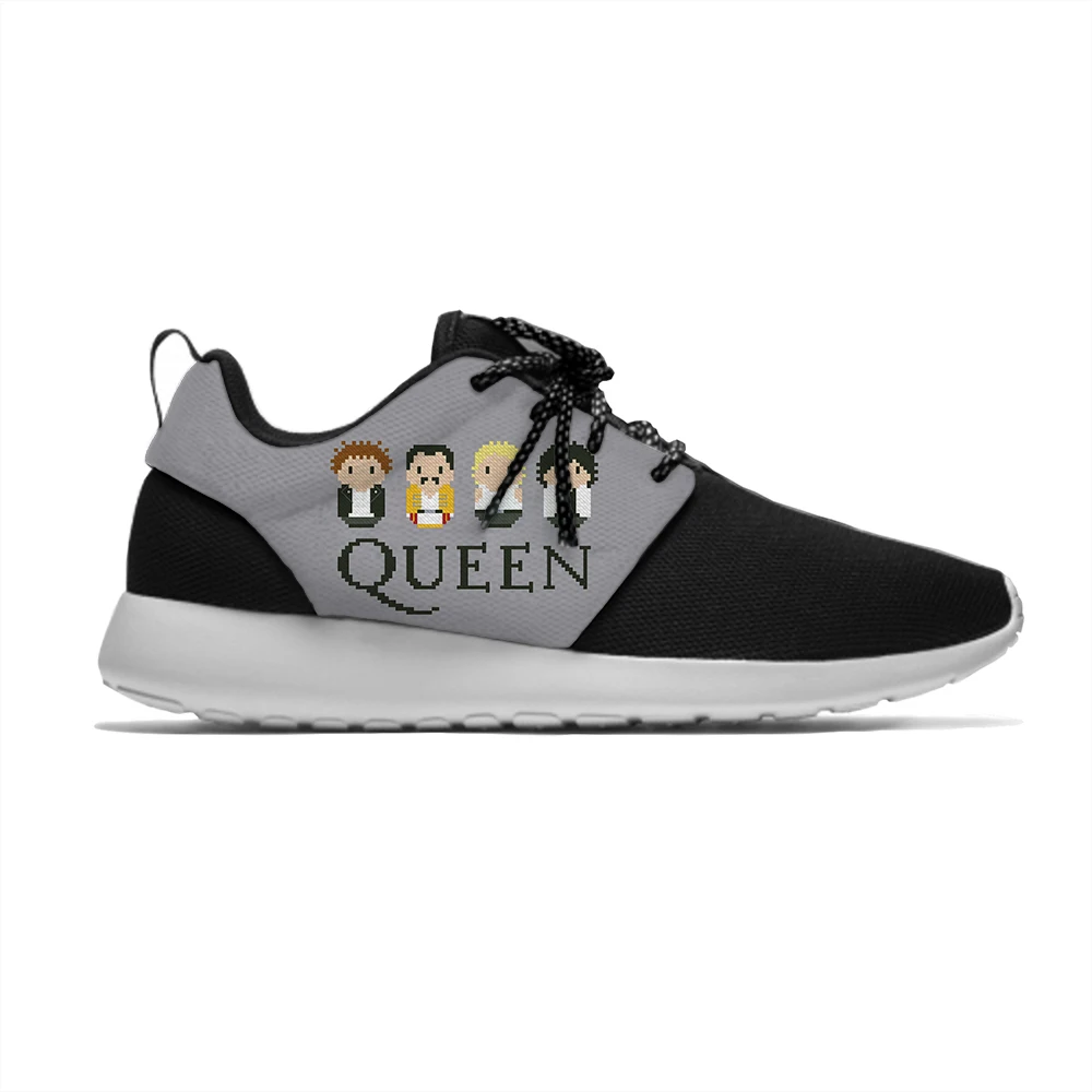 Фредди Меркури Queen Rock Band, новые, модные, милые, забавные детские спортивные кроссовки Повседневное дышащая 3D кроссовки для мальчиков и для девочек