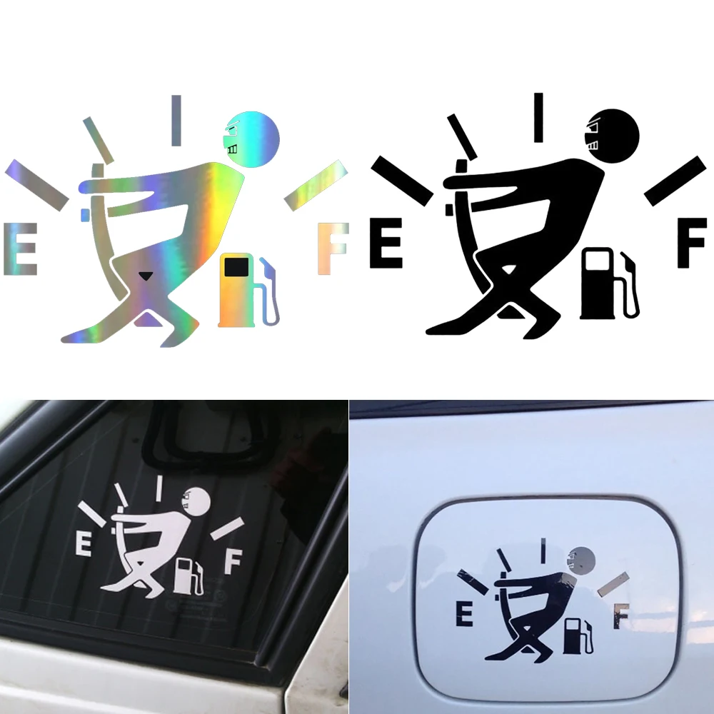 

Funny Auto Car Sticker Pull Fuel Tank Pointer To Full Hellaflush Decal Reflective Vinyl Sticker For Benz Honda Toyota BMW