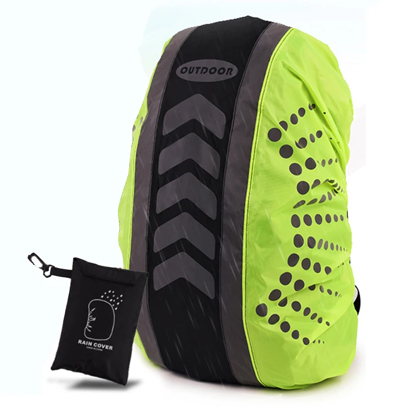 

Ultralight Waterproof Backpack Rain Cover Outdoor Backpack Safety Reflective Rain Cover Travel Backpack Cover with Storage Bag