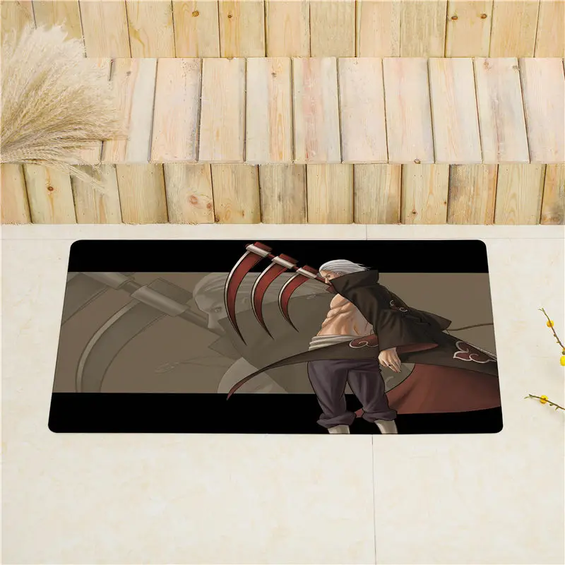 14 Ботинки в стиле аниме «Naruto входная дверь коврики для кухни для пола Придверный коврик для улицы нескользящий коврик для дома ПВХ ковер в холл Добро пожаловать ковры - Цвет: 14