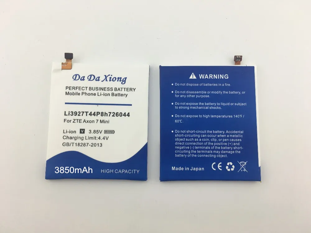 3850 мАч Li3927T44P8h726044 батарея для zte Axon 7 Mini 5,2 дюймов запасная батарея+ Бесплатные инструменты