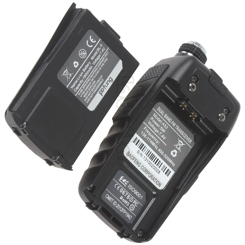 3 шт. BaoFeng-A52 двухдиапазонный 136-174/400-520 МГц FM Ham двухстороннее радио, приемопередатчик, профессиональная CB радиостанция рация