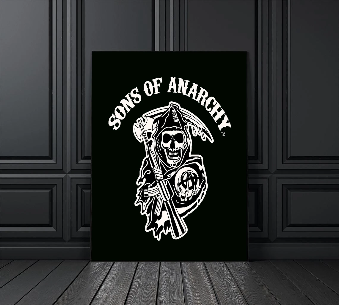 2008 Sons Of Anarchy - Tv Series Poster Home Wall Painting Decoration (Senza Cornice)