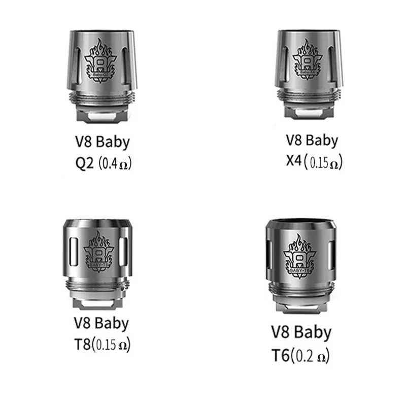TFV8 Baby Replacement Coil head T8 T6 X4 Q2 M2 V8 baby RBA coils E Cigarette Accessories for Tank Atomizer | Электроника