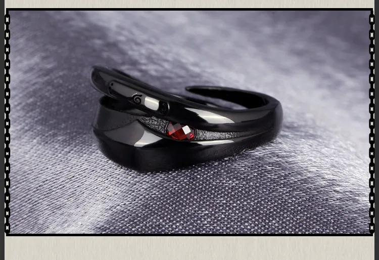 Аниме Наруто Хатаке Какаши кольцо с изображением маски S925 Циркон Регулируемый Косплей Подарки