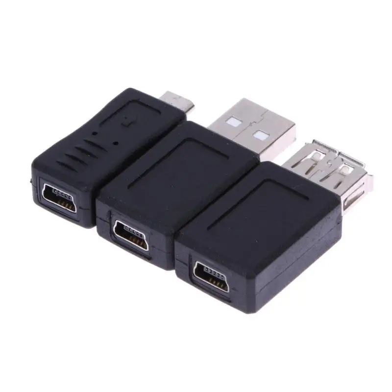 10 шт. OTG 5pin F/M адаптер переходник USB для мужчин и женщин Micro USB