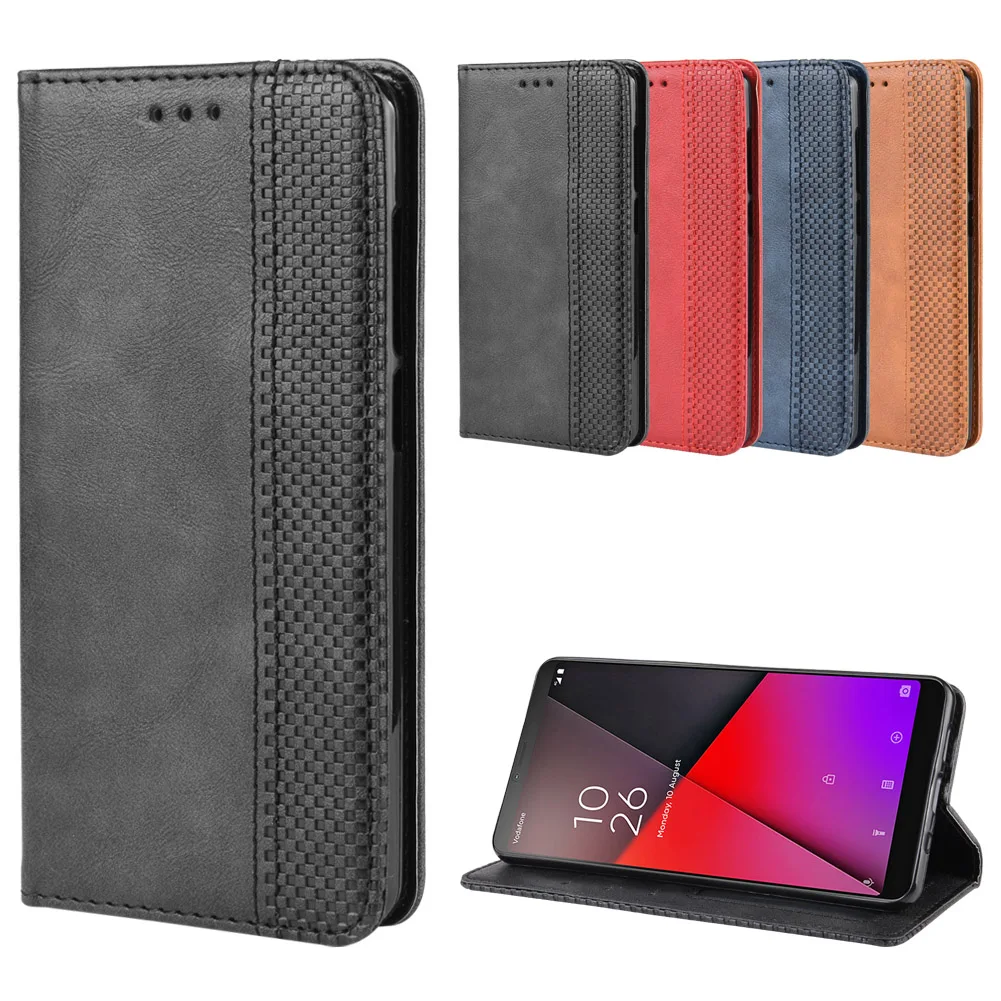 Luxury Retro Slim Leather Flip Cover for Vodafone Smart X9 Case 5.7 inch Wallet Card Stand Magnetic Book Phone Bags | Мобильные