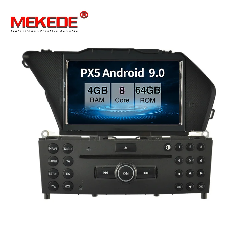 PX5 android 9,0 4 Гб+ 64 ГБ Автомобильный мультимедийный плеер навигация gps DVD для Mercedes BENZ GLK X204 GLK 300 GLK 350 WiFi BT carplay