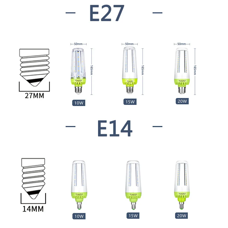 Светодиодный светильник E27 E14 Светодиодный SMD5730 AC 85-265V кукурузная лампа 10W 15W 20W Светодиодная люстра светодиодный светильник для домашнего освещения