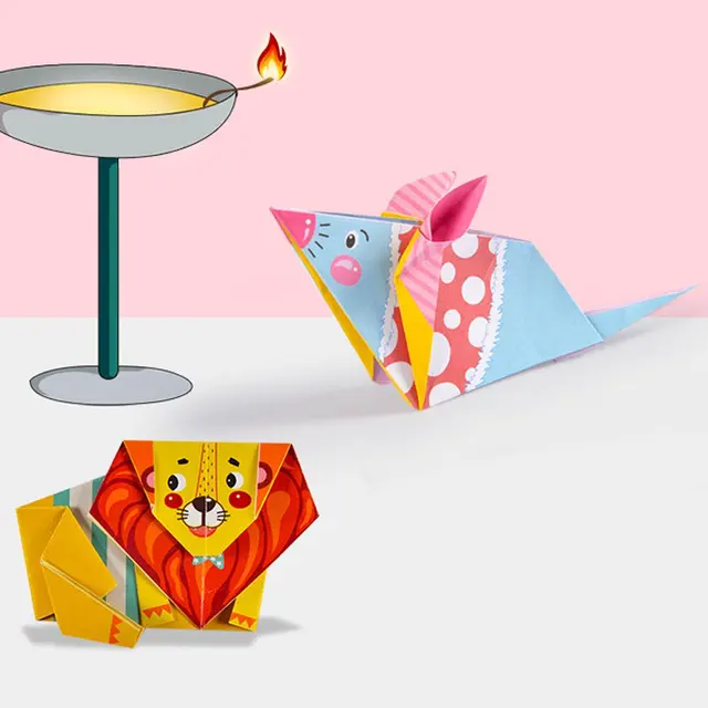 152pcs DIY Kids Craft Toy Montessori Toys 3D Cartoon Origami Handcraft Paper Craft Art Learning Educational Toys for Children 4