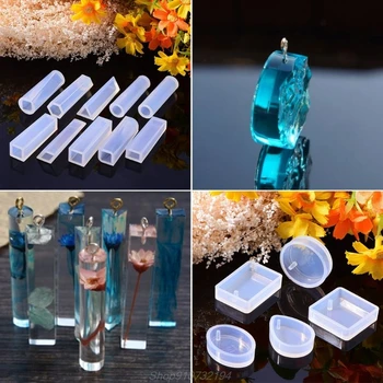 

1 Set Silicone Mold Kit Epoxy Resin DIY Jewelry Making Cake Crafts Art Silicone Molds Clasp Pins Tools Crystal N02 20 Dropshipp
