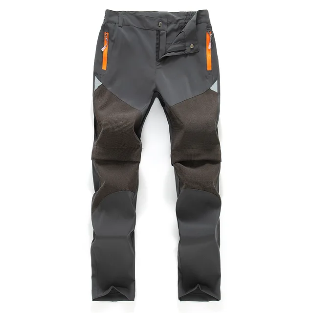 Hiking Pants Children Assault Pants Boys and Girls Outdoor Quick-drying Pants Waterproof  Breathable Wear-resistant Warm Gray