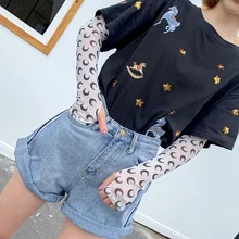 Защита от солнца манжета Женская милая печатная надпись розовый корейский стиль холодная рука рукав Вождение путешествия Защита рук