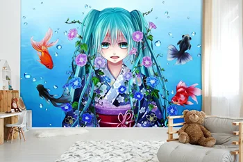 

[Self-Adhesive] 3D Hatsune Miku 350816 Japan Anime Wall Paper mural Wall Print Decal Wall Murals