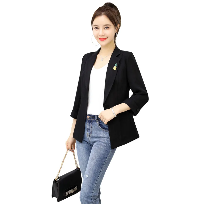 

Small Suit Coat 2019 Spring And Summer New Style Korean-style Slim Fit Long Sleeve Elegant Casual Versatile Women's Blazer
