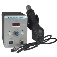 Estacion De Soldadura Регулируемая температура сварочный аппарат с цифровым дисплеем для бережного обслуживания воздуха 858D