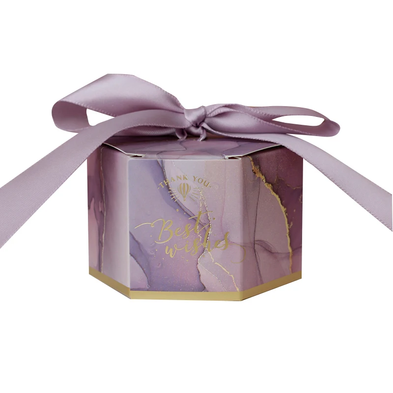 10 шт., лавандовый Агат, Подарочная коробка, свадебные подарочные коробки, вечерние подарочные коробки для детского душа, бумажные коробки для шоколада, подарочные коробки - Цвет: light purple